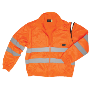 Hi-Viz Reflective BunnyBomber Jacket C/W Zip-Off Sleeves