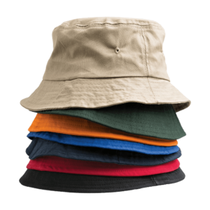 Narrow Brim Cotton Bucket Hat