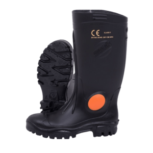 Shosholoza Gumboot Heavy Knee Length Black/Black Stc Recycled