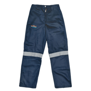 Sasol Navy Heavy Duty Trouser- Fr Silver Ref. Tape